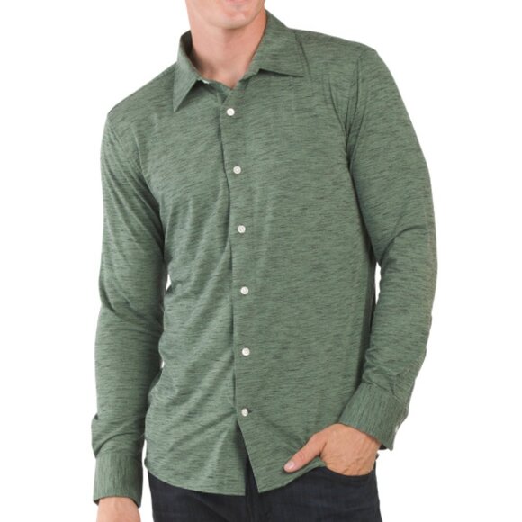 NEW BONOBOS The Jersey Everyday Shirt olive for men 362tn - Picture 1 of 4